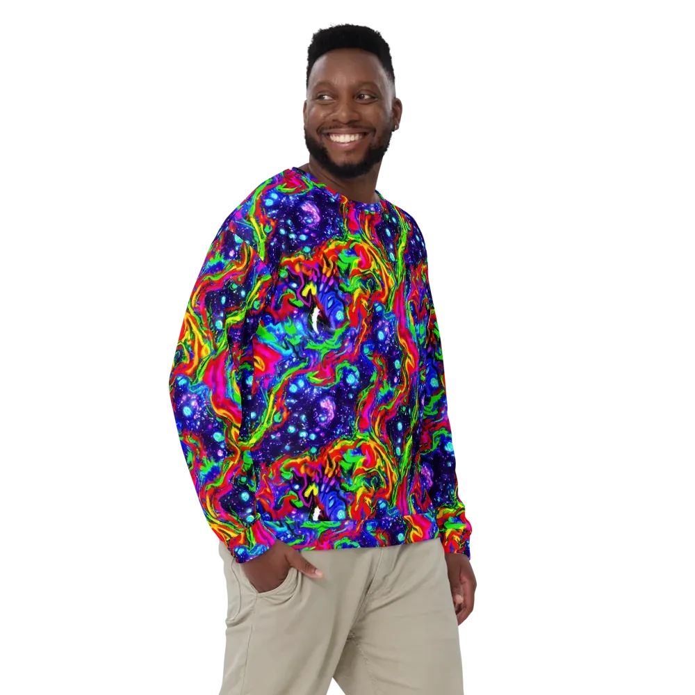 Ultraviolet Wildfire on Sweatshirt — Front