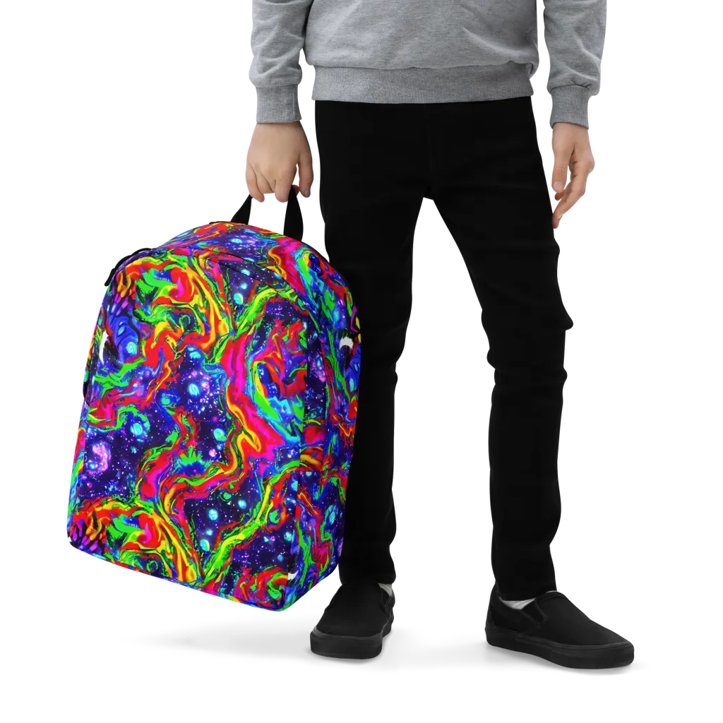 Ultraviolet Wildfire on Minimalist Backpack — Zoomed-in