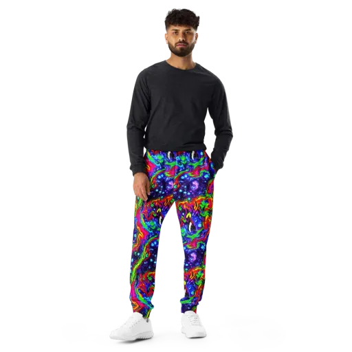 Ultraviolet Wildfire on a Men's Joggers