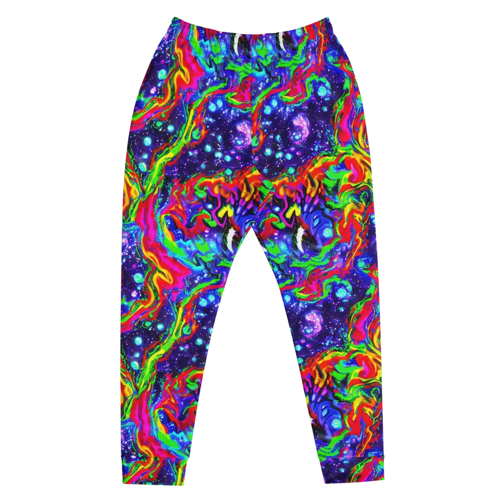 Ultraviolet Wildfire on Men's Joggers — Front