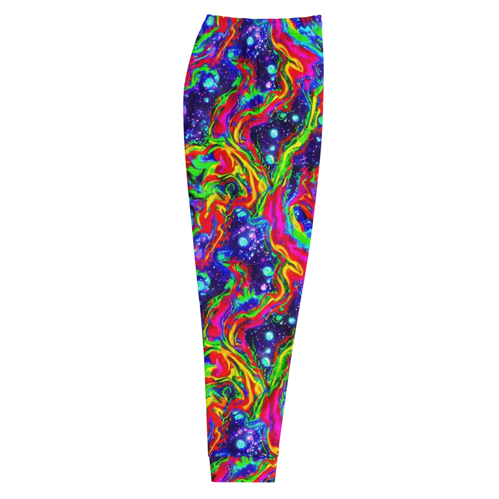 Ultraviolet Wildfire on Men's Joggers — Right