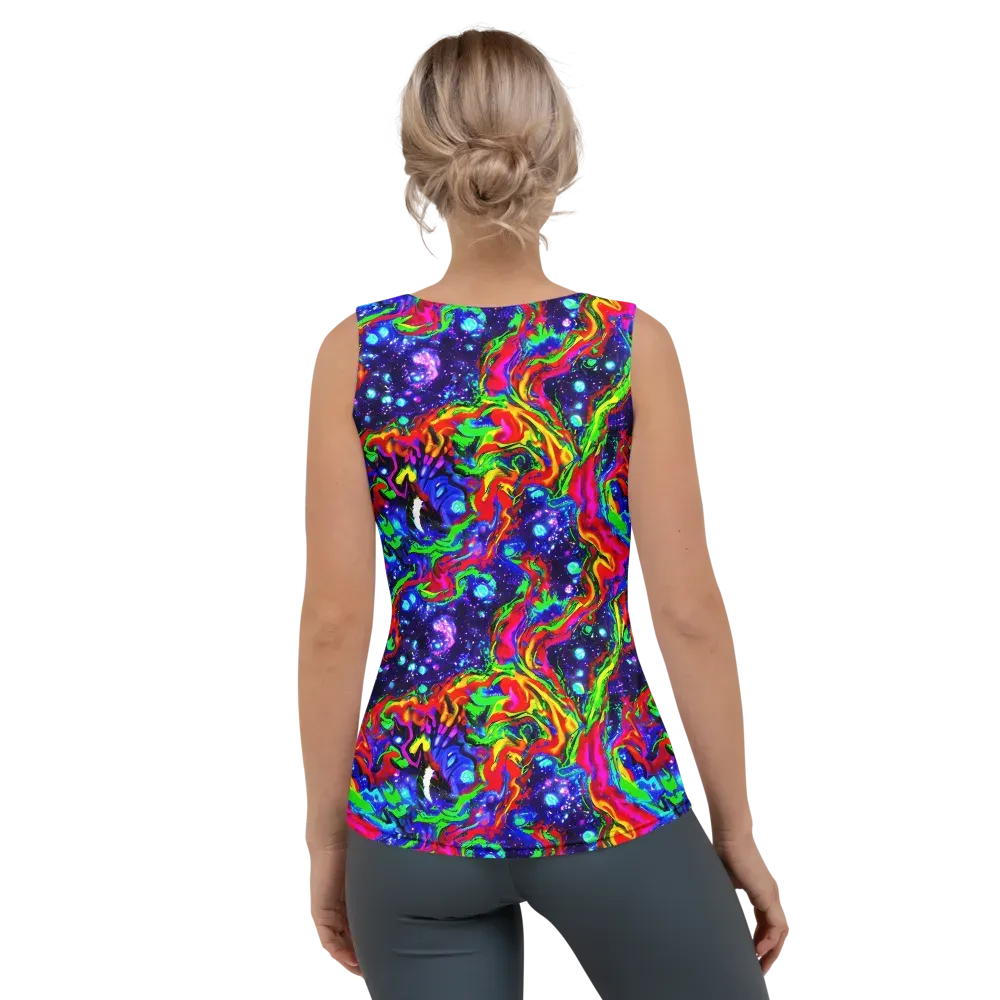 Ultraviolet Wildfire on Women's Tank Top — Back