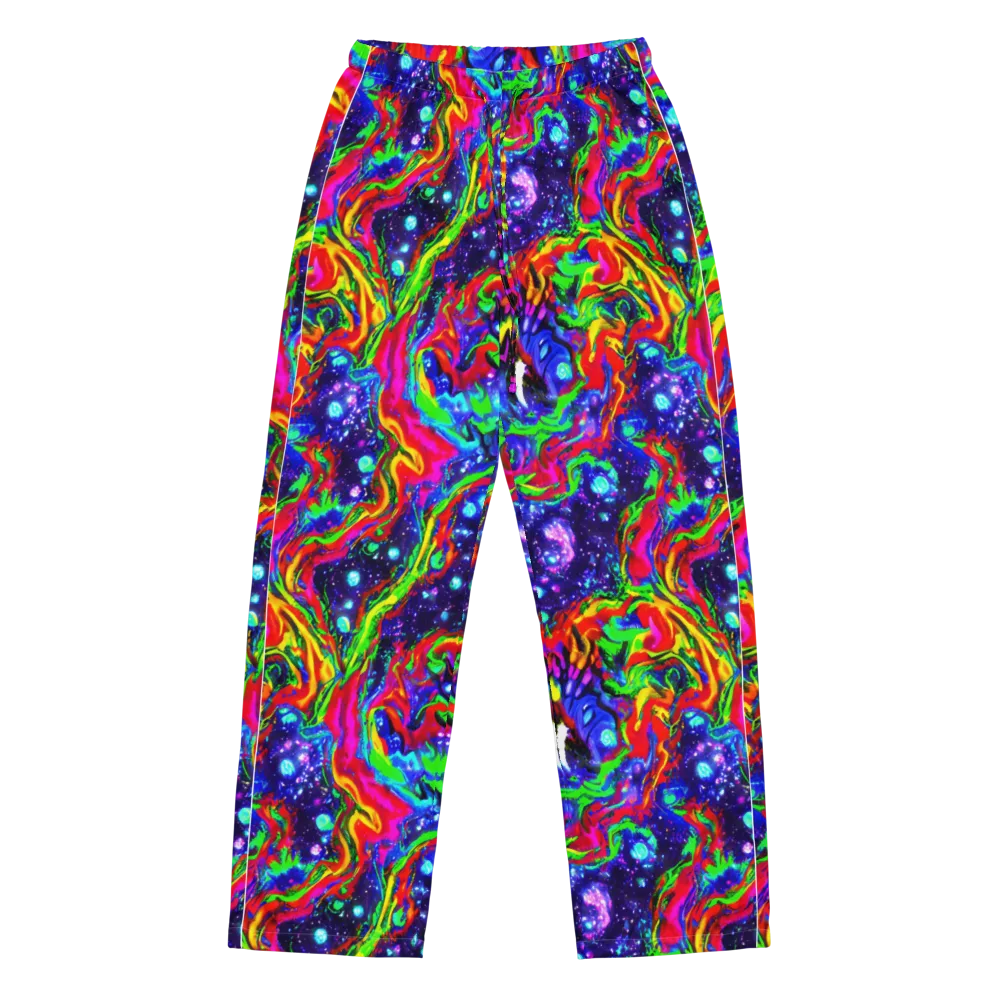 Ultraviolet Wildfire on Women's Pajama Pants — Front