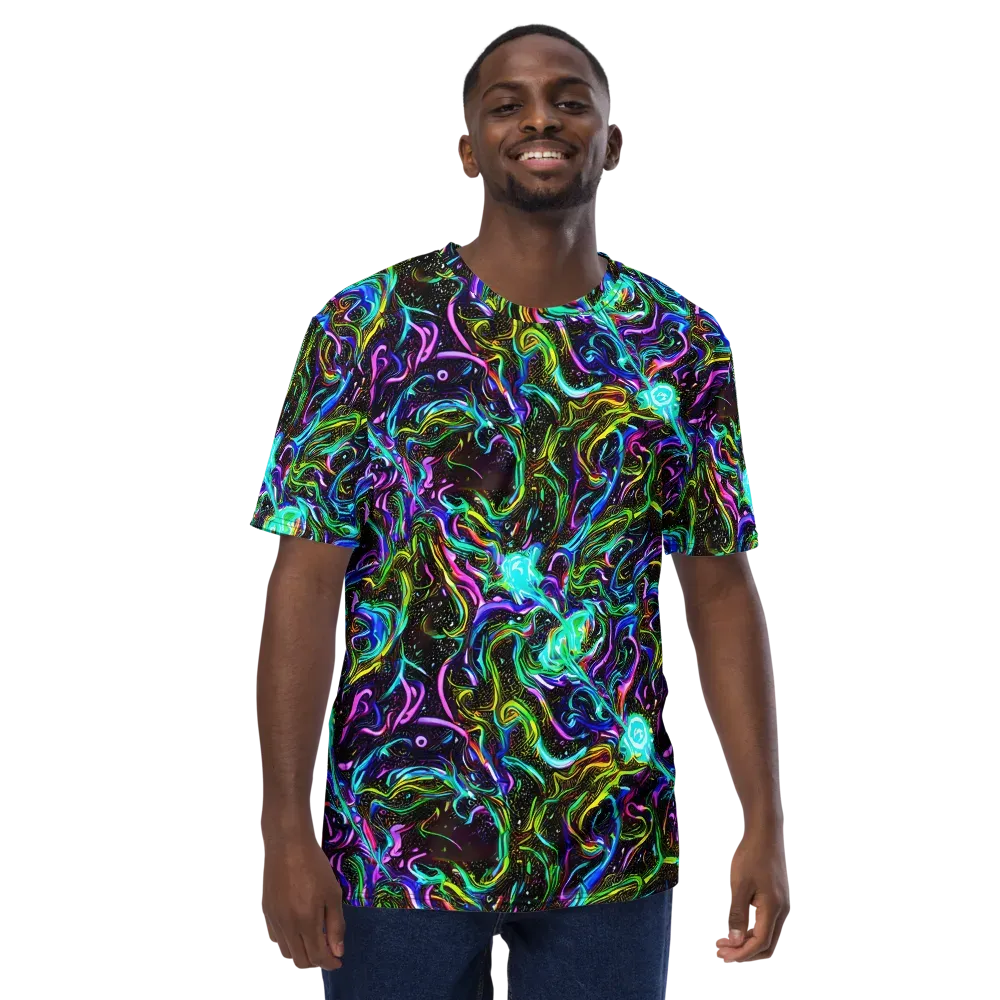 Aurora Static on Men's Crew Neck T-Shirt — Front