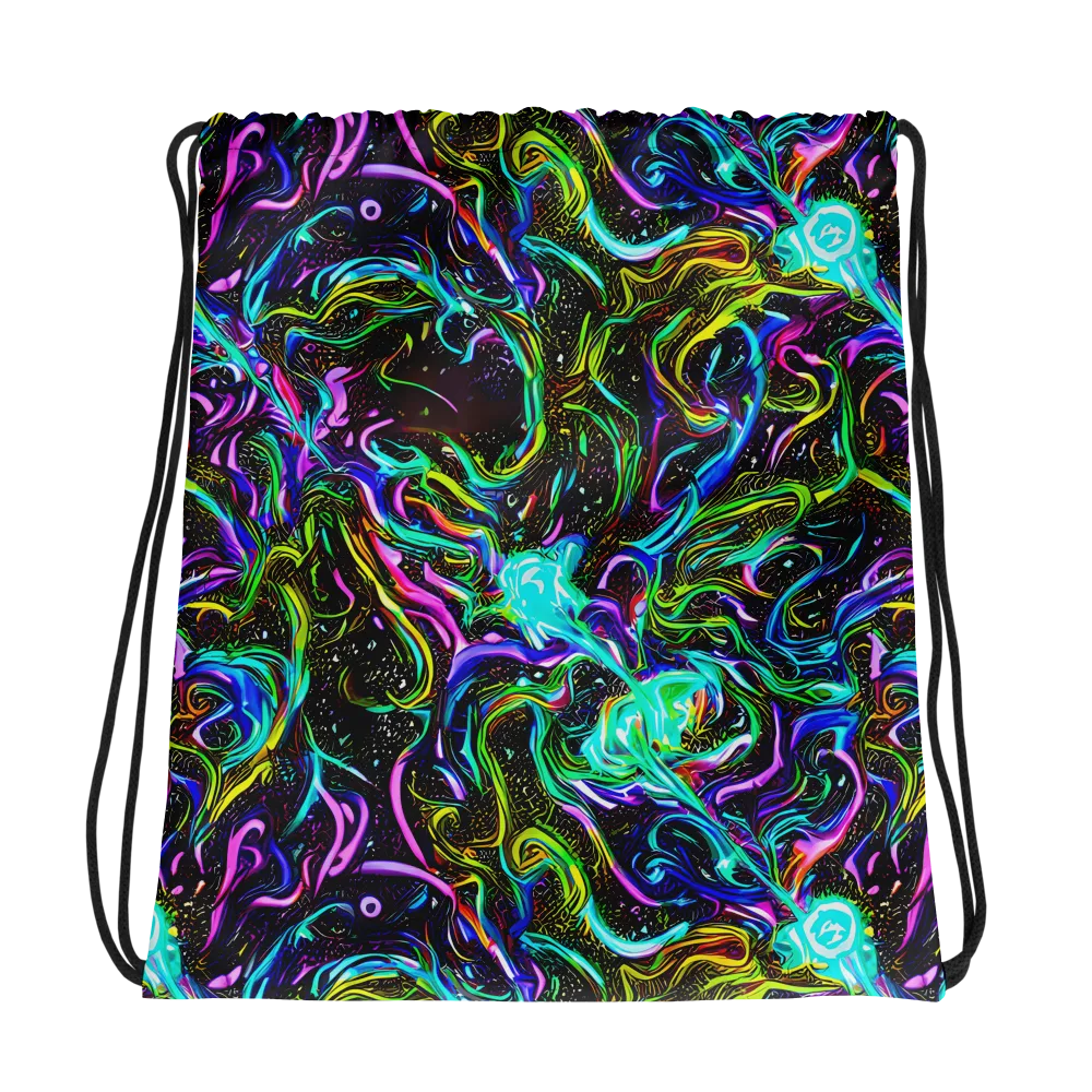 Aurora Static on Drawstring Bag — Photo