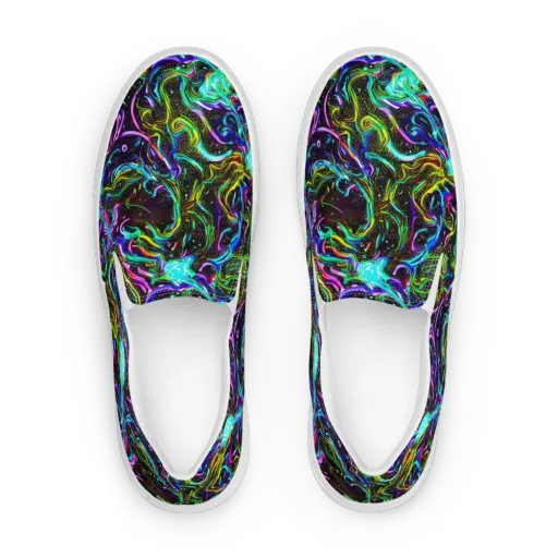Aurora Static on a Women's Slip-On Canvas Shoes