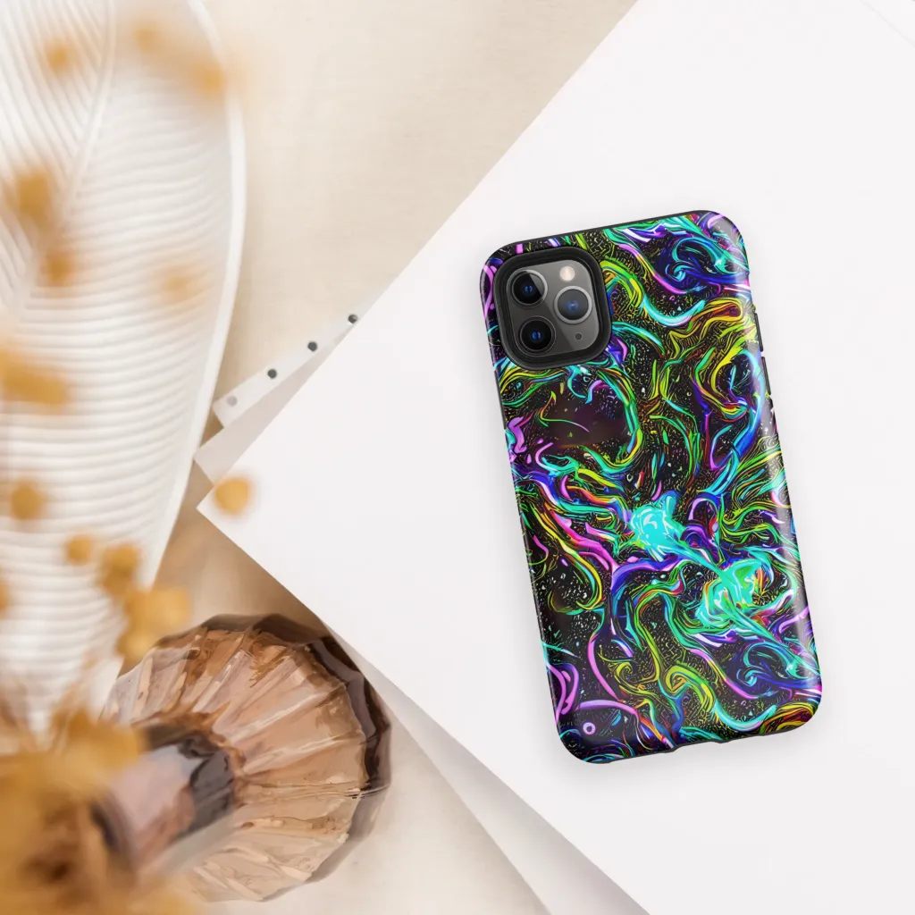 Aurora Static on Tough Case for iPhone® — Front