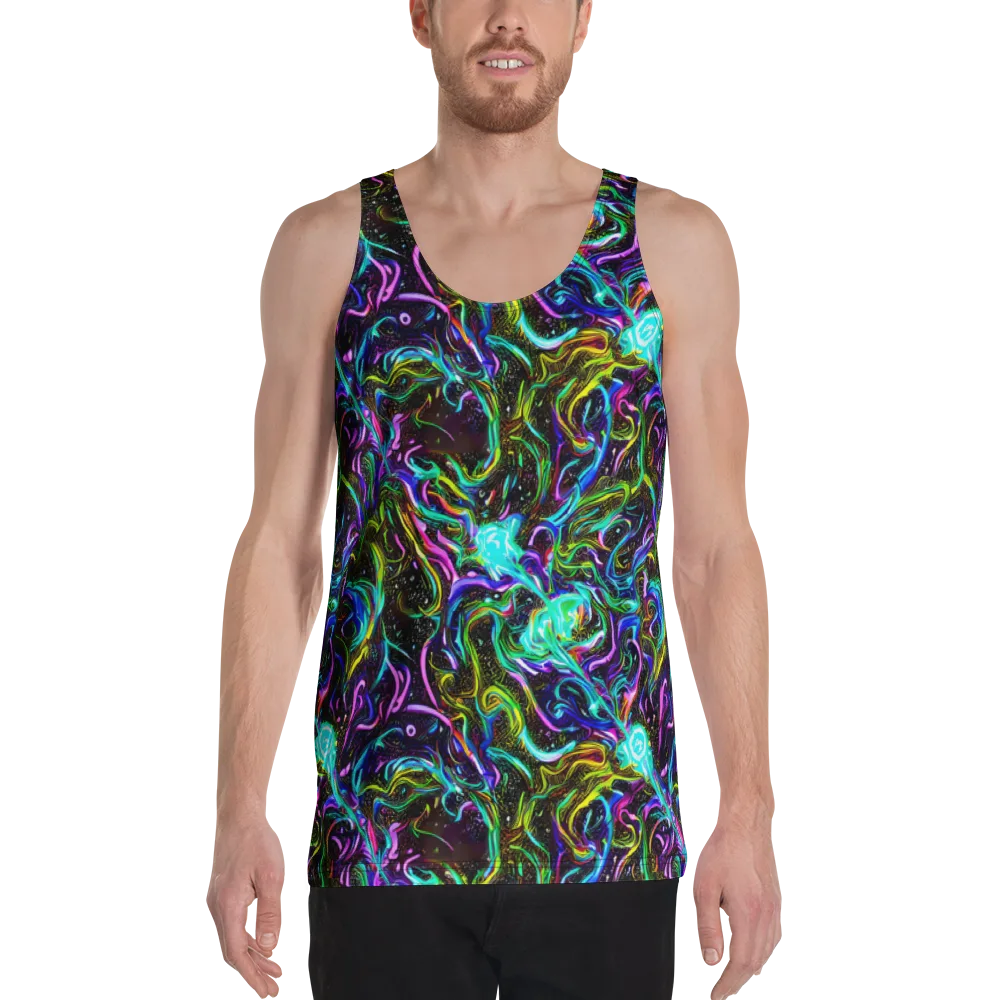 Aurora Static on Men's Tank Top — Front
