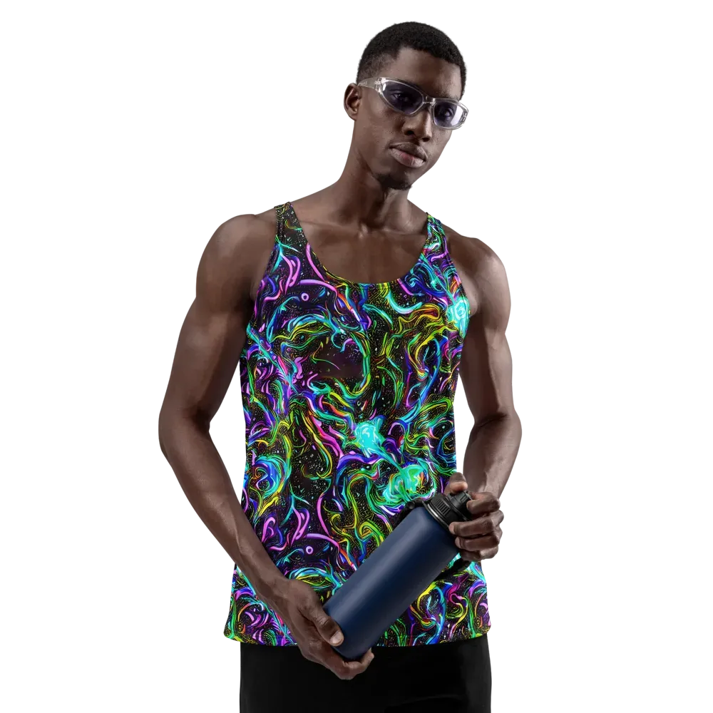 Aurora Static on Men's Tank Top — Front