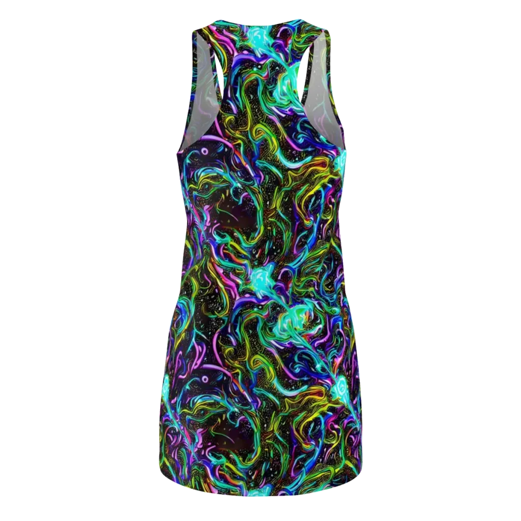 Aurora Static on Racerback Dress — Back