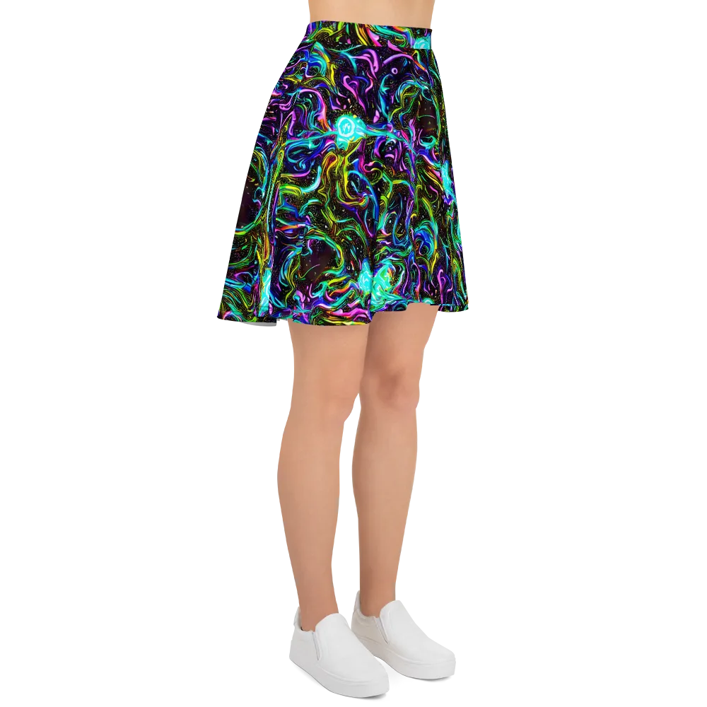 Aurora Static on Skater Skirt — Right