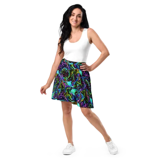 Aurora Static on a Skater Skirt