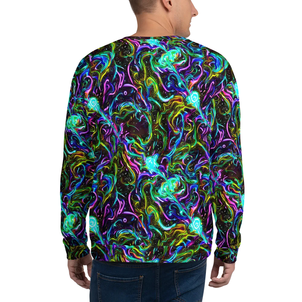 Aurora Static on Sweatshirt — Back