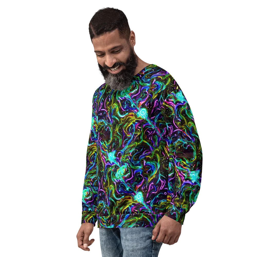 Aurora Static on Sweatshirt — Left Front