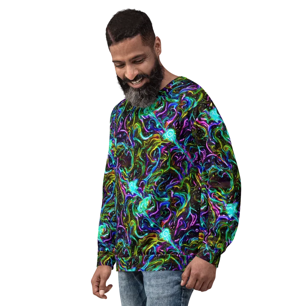 Aurora Static on Sweatshirt — Left Front
