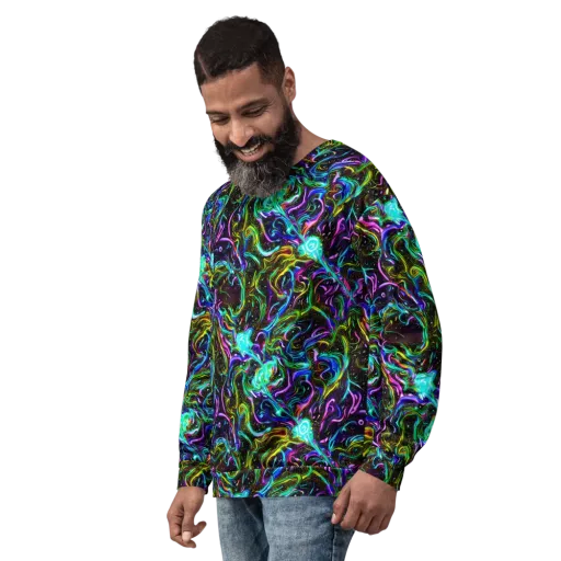 Aurora Static on a Sweatshirt