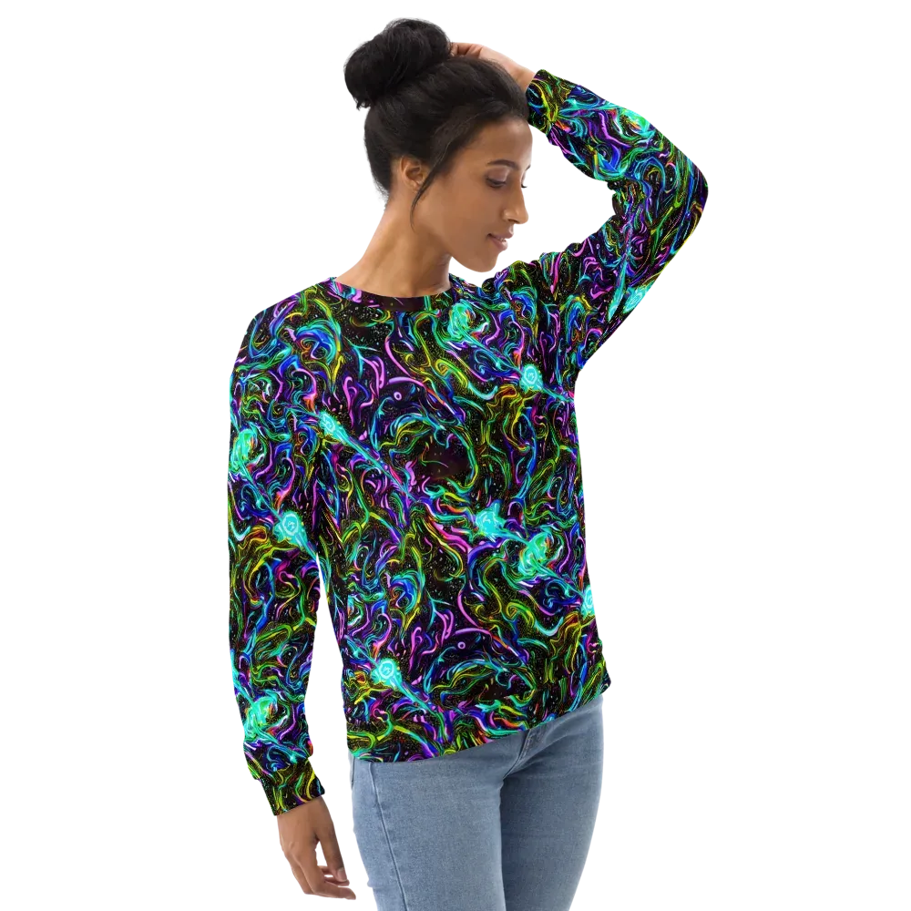 Aurora Static on Sweatshirt — Right Front