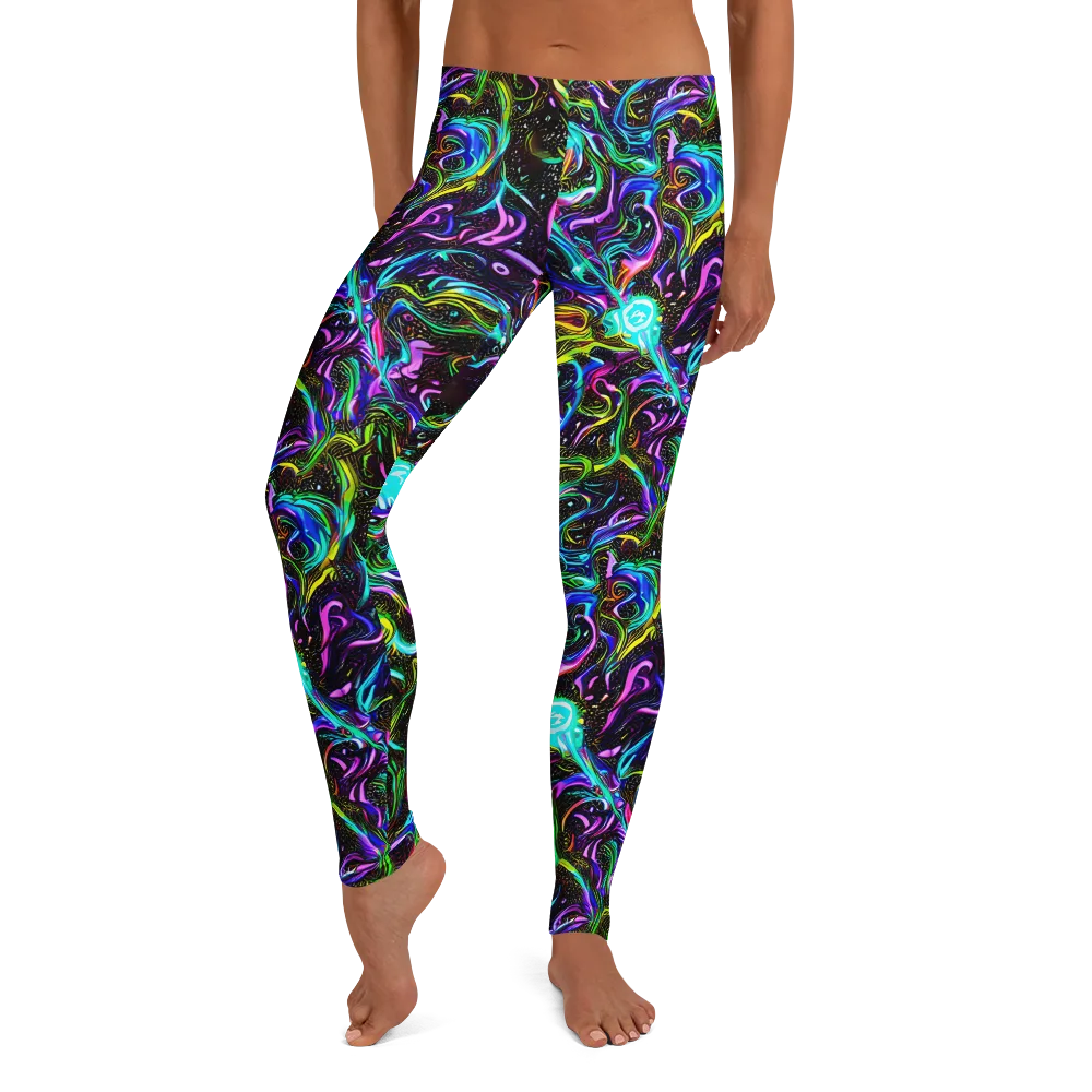 Aurora Static on Leggings — Front