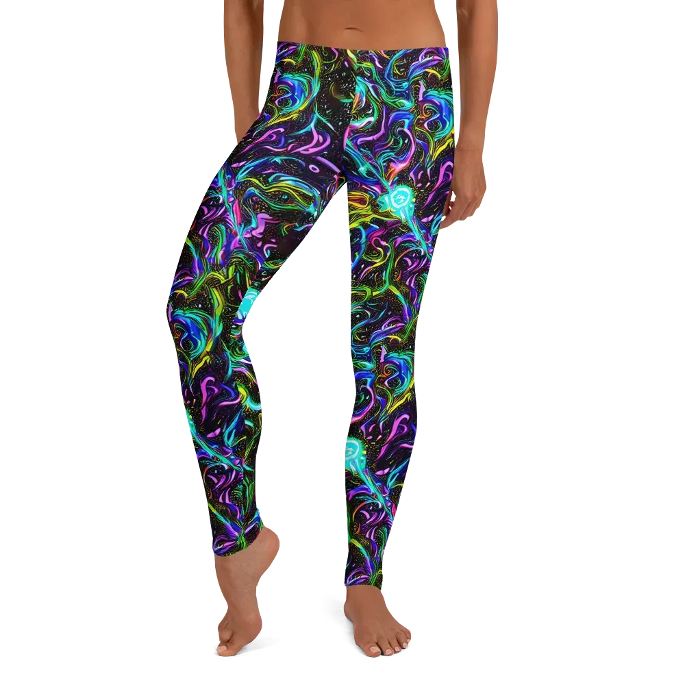 Aurora Static on Leggings — Front