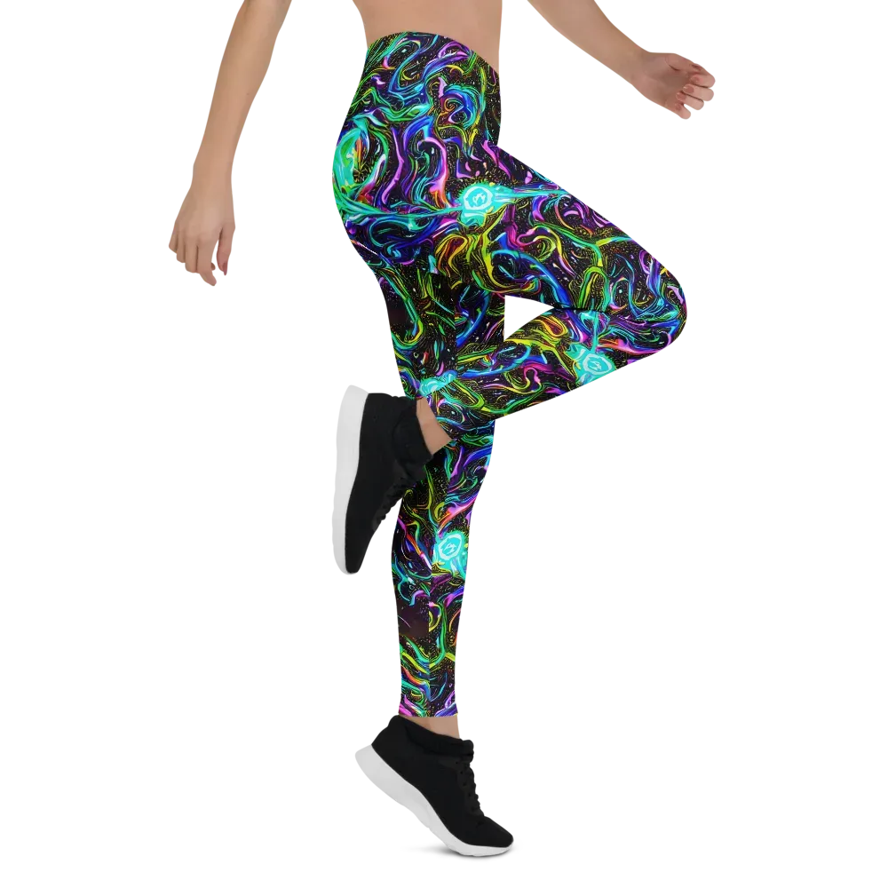 Aurora Static on Leggings — Right