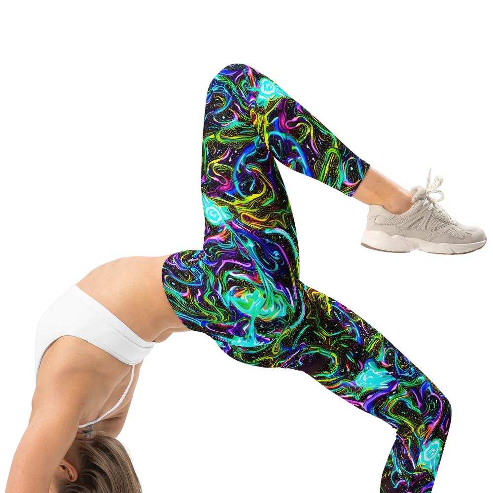 Aurora Static on Leggings — Right