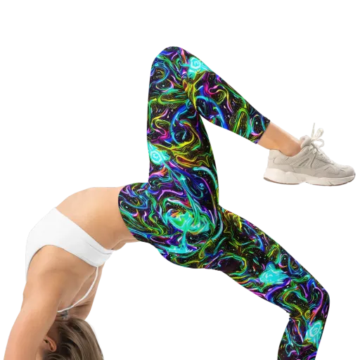 Aurora Static on a Leggings