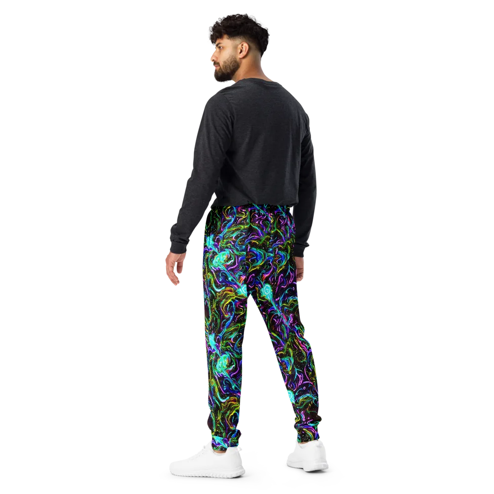 Aurora Static on Men's Joggers — Back