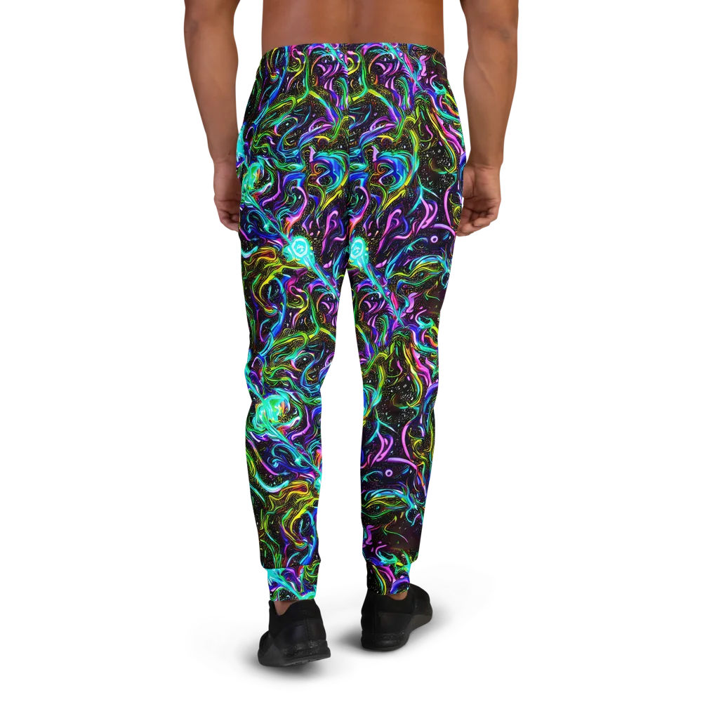 Aurora Static on Men's Joggers — Back
