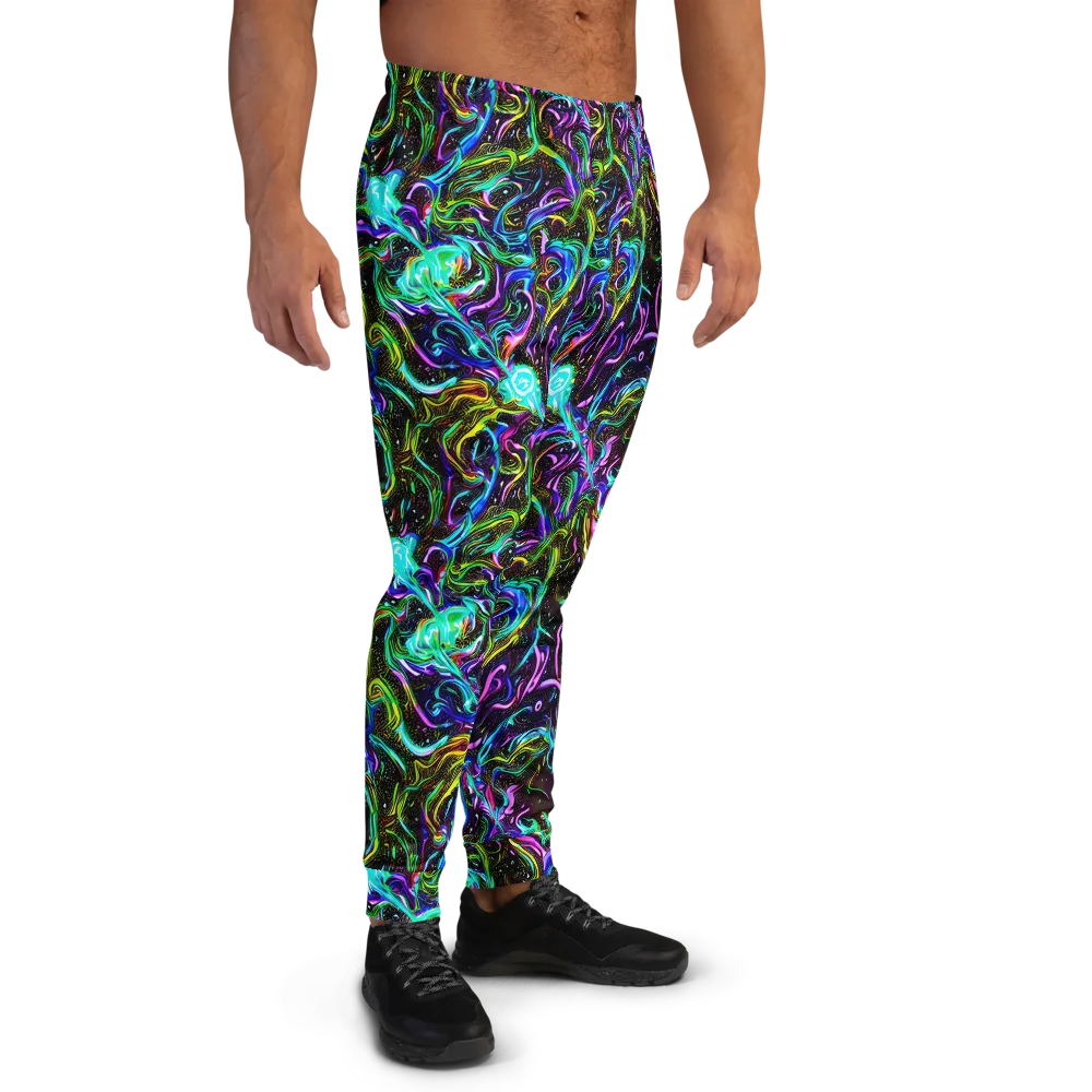 Aurora Static on Men's Joggers — Right