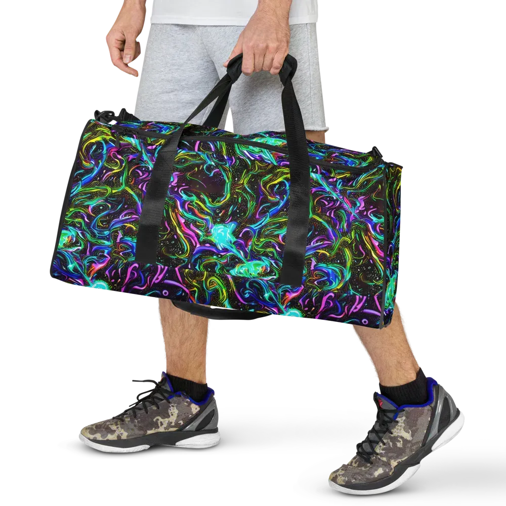 Aurora Static on Duffle Bag — Front