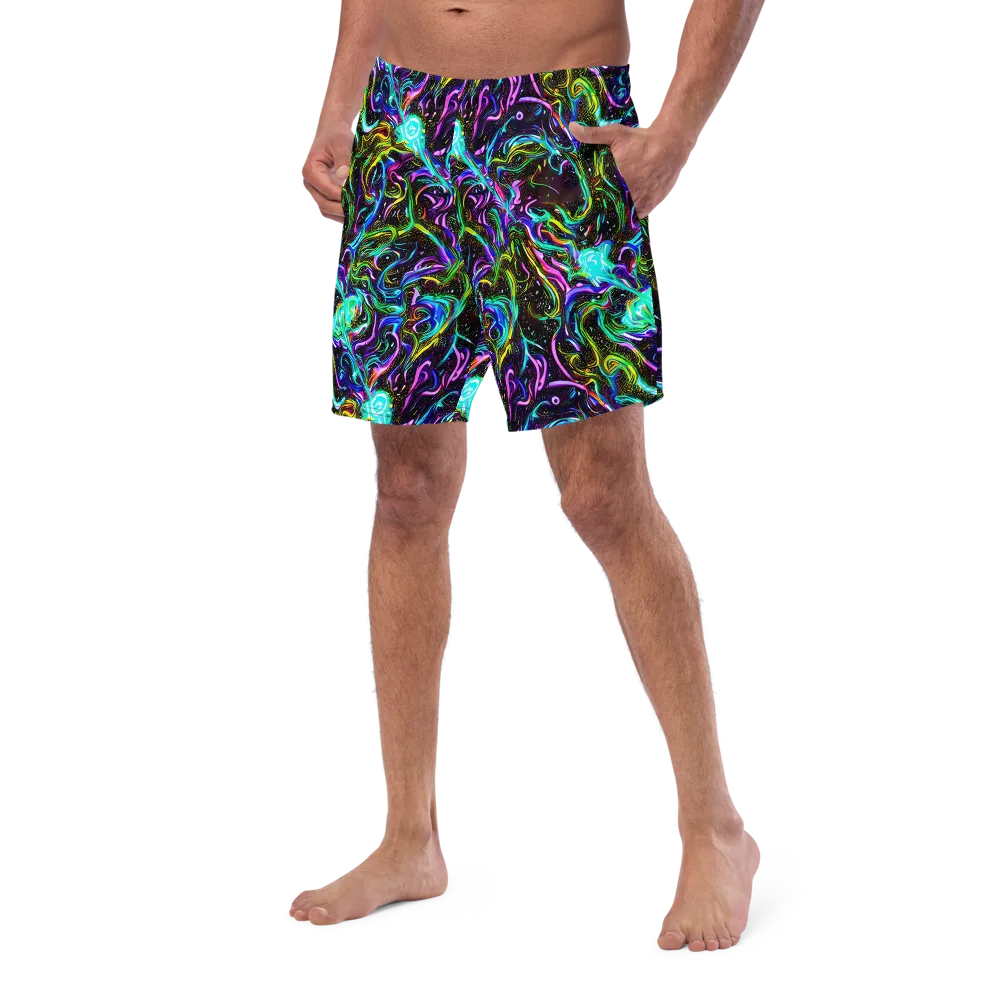 Aurora Static on Swim Trunks — Left Front