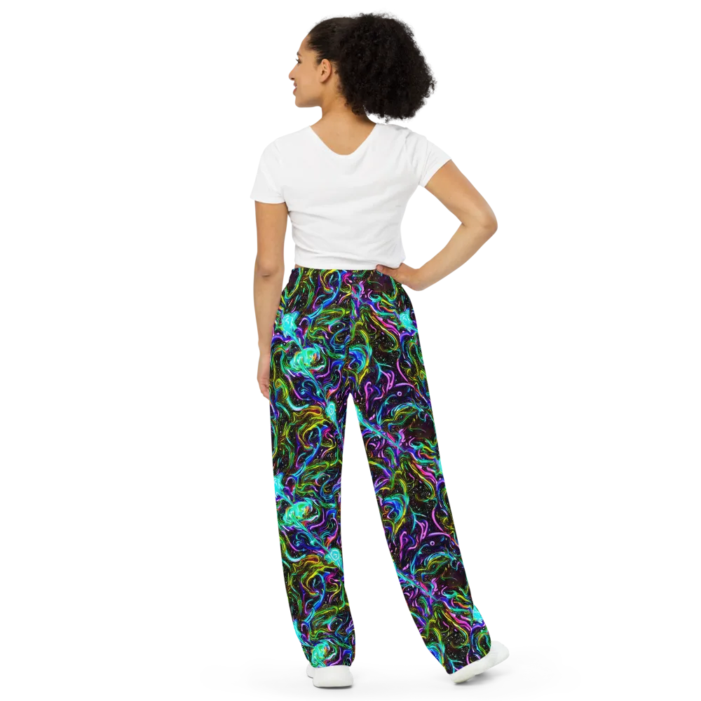 Aurora Static on Wide-Leg Pants — Back