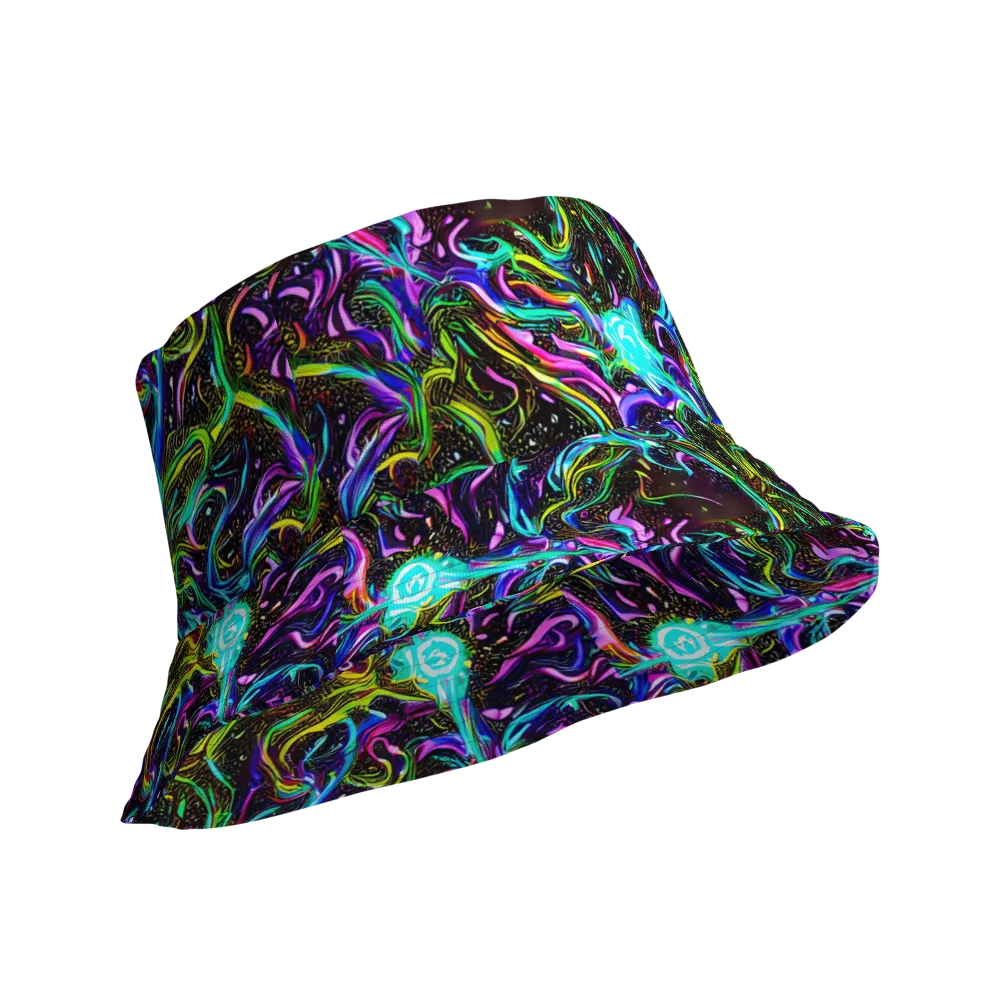 Aurora Static on Reversible Bucket Hat — Product details Outside
