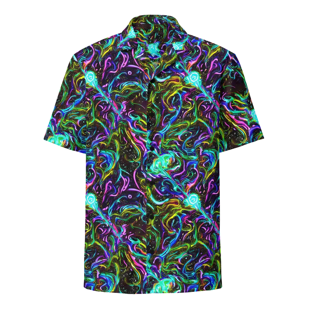 Aurora Static on Button Shirt — Front