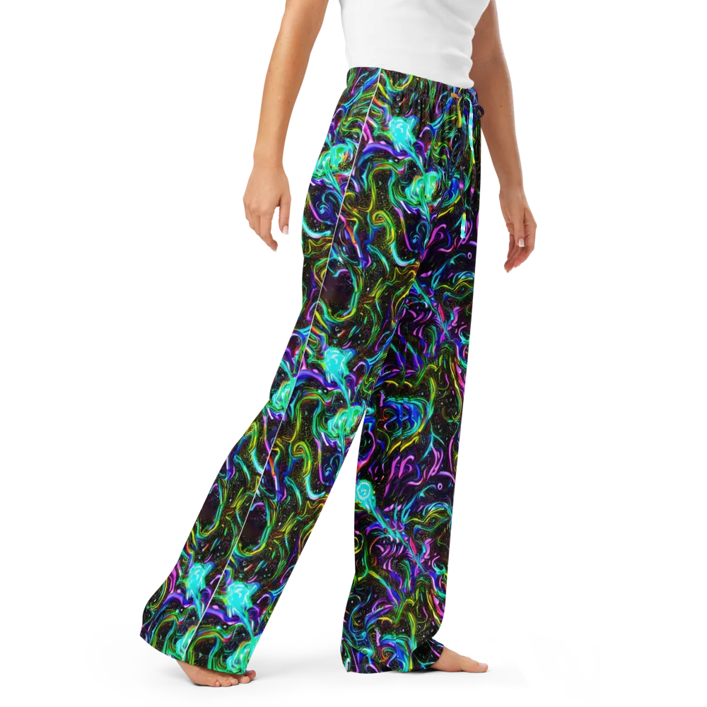 Aurora Static on Women's Pajama Pants — Right Front