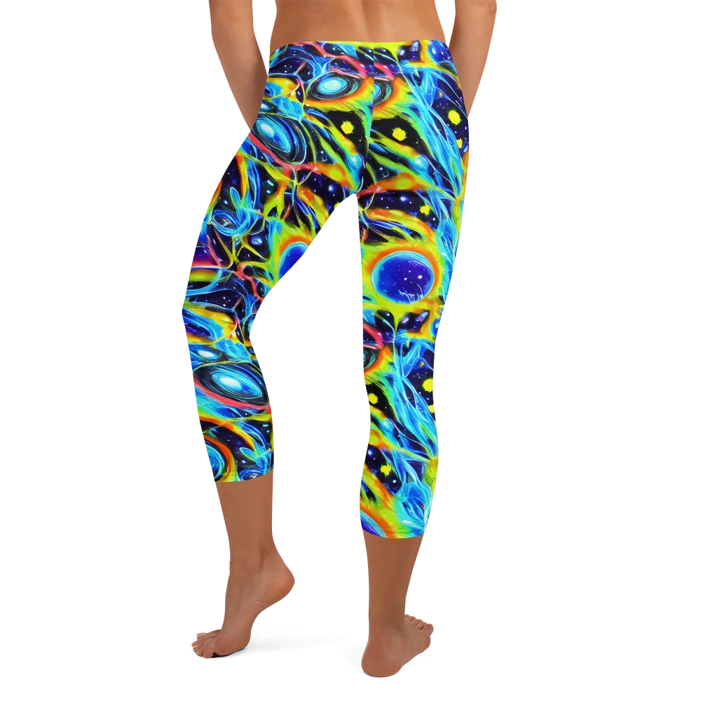 Prism Eclipse on Capri Leggings — Back