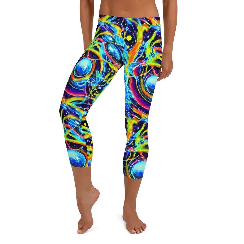 Prism Eclipse on Capri Leggings — Front