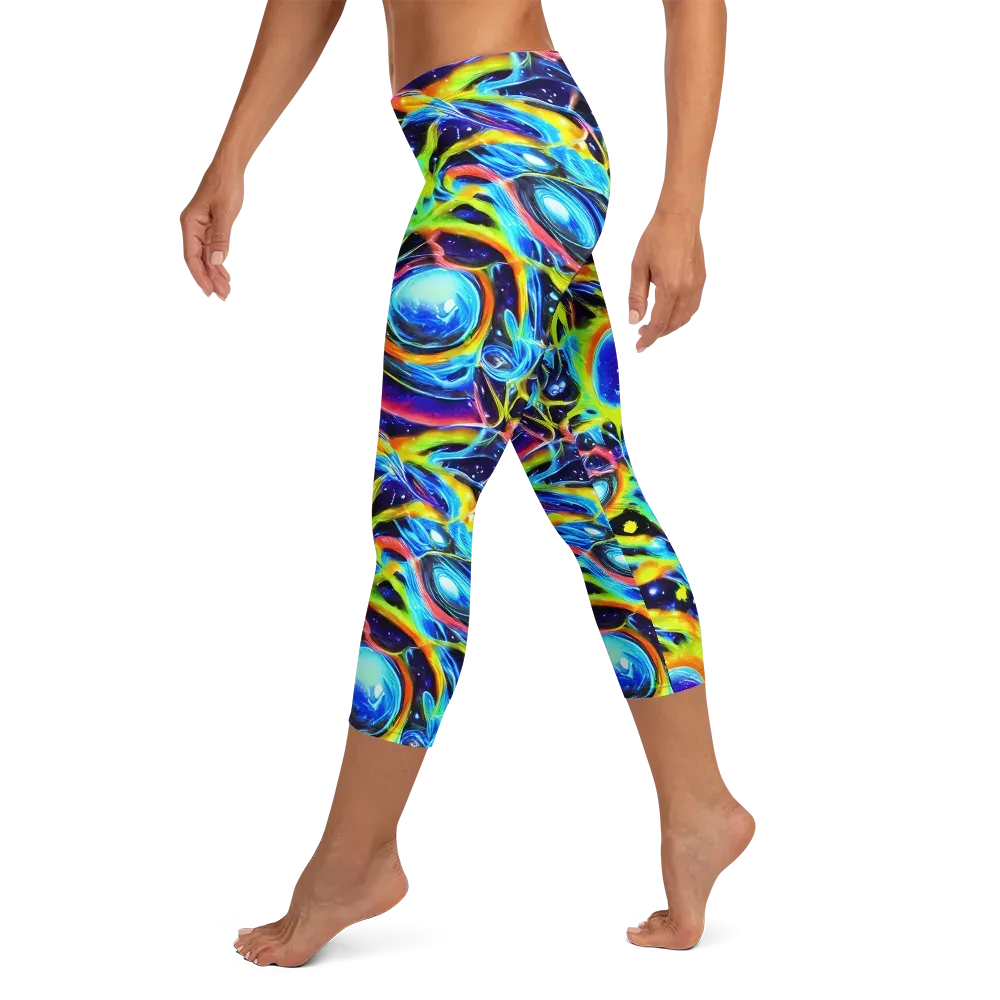 Prism Eclipse on Capri Leggings — Left