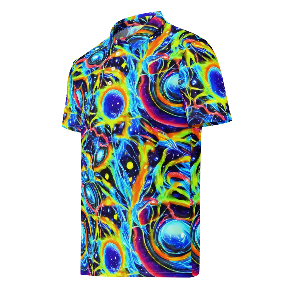 Prism Eclipse on Men's Slim Fit Polo Shirt — Left Front