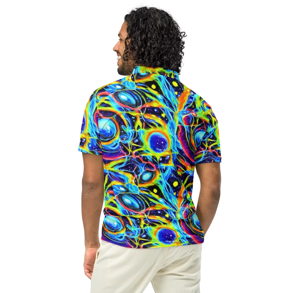 Prism Eclipse on Men's Slim Fit Polo Shirt — Back
