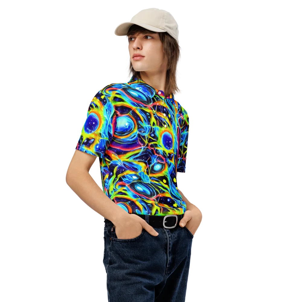 Prism Eclipse on Men's Slim Fit Polo Shirt — Right Front