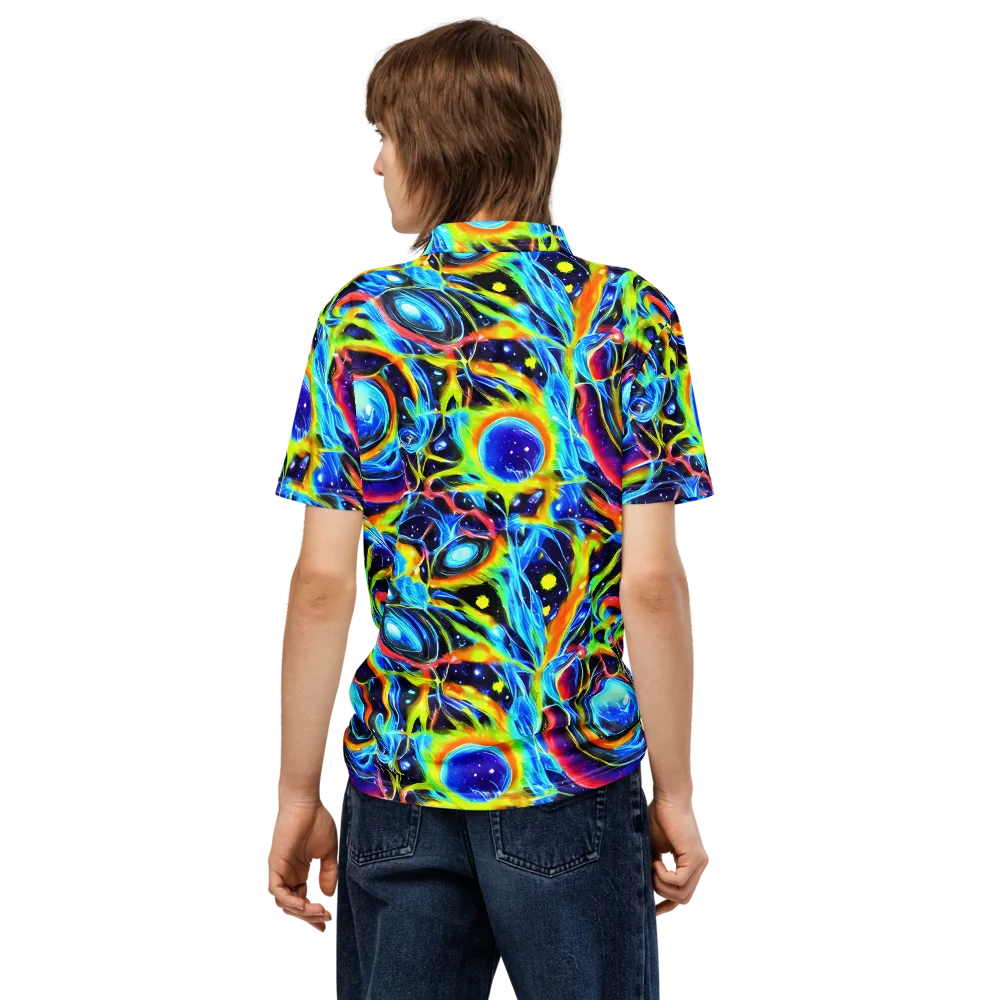 Prism Eclipse on Men's Slim Fit Polo Shirt — Back