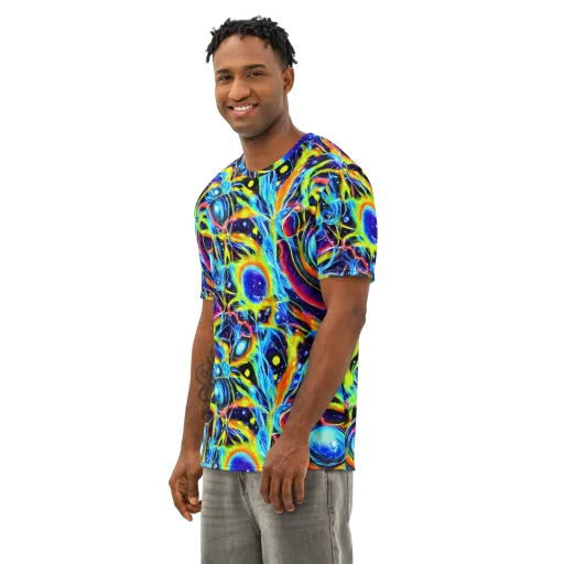 Prism Eclipse on a Men's Cotton Crew Neck T-Shirt