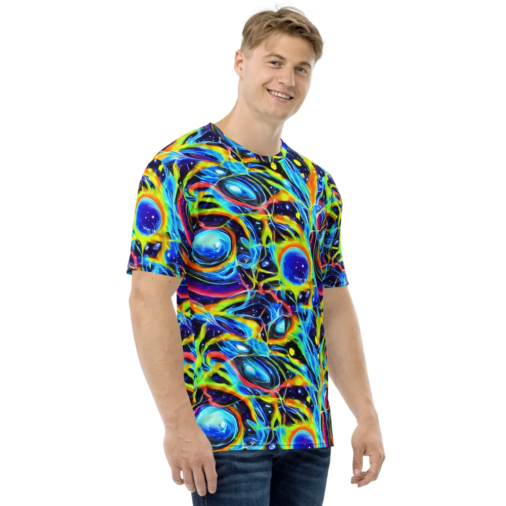 Prism Eclipse on Men's Crew Neck T-Shirt — Right