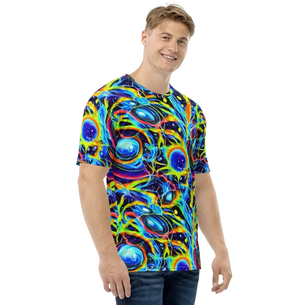 Prism Eclipse on Men's Crew Neck T-Shirt — Right