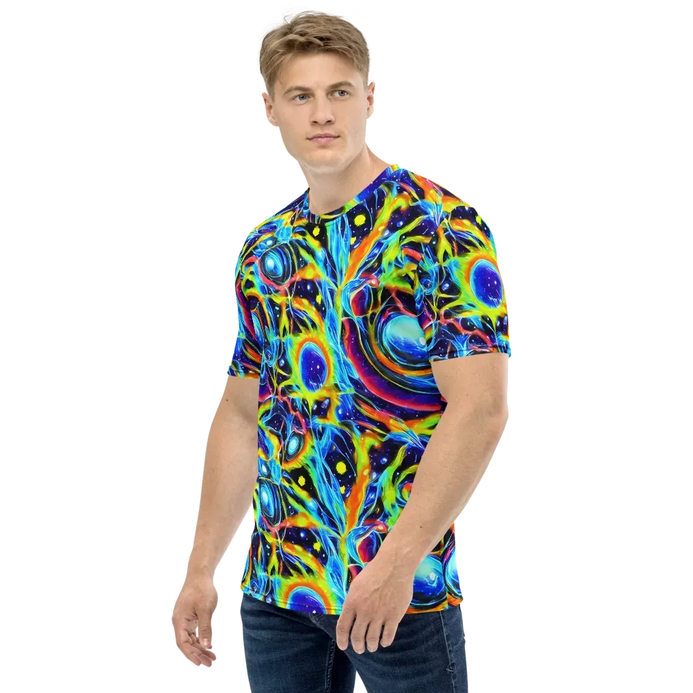 Prism Eclipse on Men's Crew Neck T-Shirt — Left