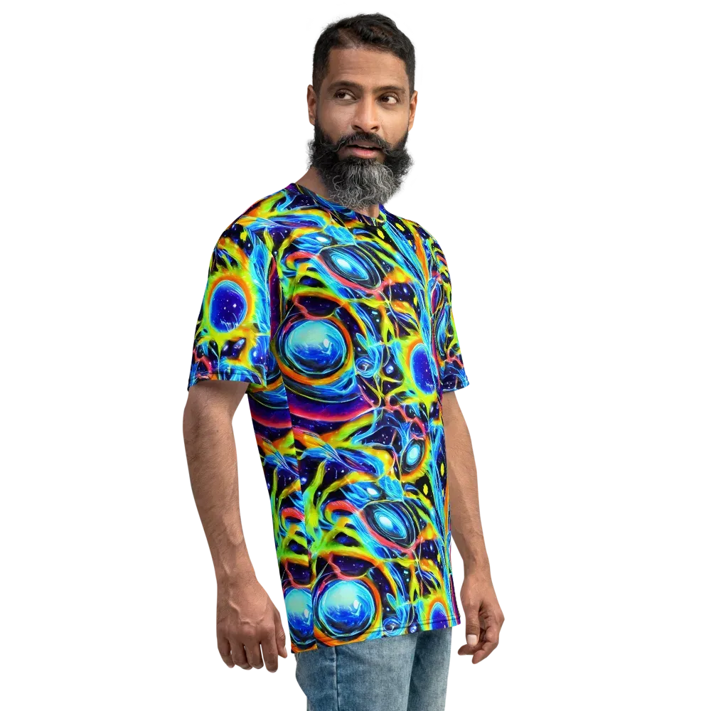 Prism Eclipse on Men's Crew Neck T-Shirt — Right