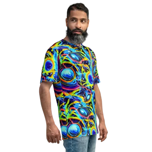 Prism Eclipse on a Men's Crew Neck T-Shirt