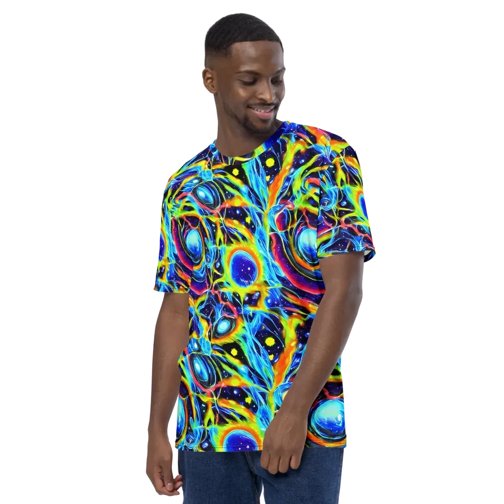 Prism Eclipse on Men's Crew Neck T-Shirt — Left