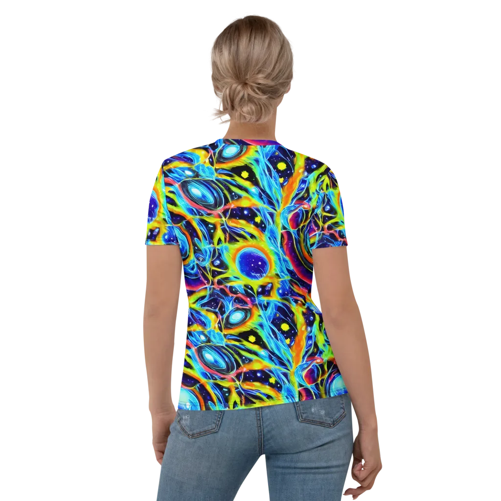 Prism Eclipse on Women's Crew Neck T-Shirt — Back